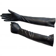 Long Latex Gloves Black
