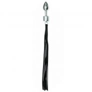SToys Steel Butt Plug with Leather Whip Tail