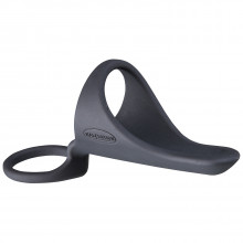 Malesation Stand Up Double Cock Ring product held in hand 1