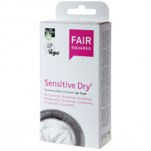 Fair Squared Sensitive Dry Vegan Condoms 10 Pack  1