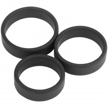 Sinful Premium Silicone Cock Ring Set of 3  1