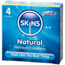 Skins Natural Condoms 4 Pack  1