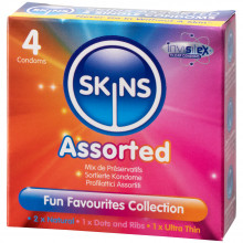 Skins Assorted Condoms 4 Pack  1