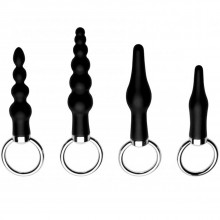 Master Series Ringed Rimmers Butt Plug Set  1