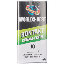Worlds-Best Kontakt Cream-Form Condoms 10 pcs