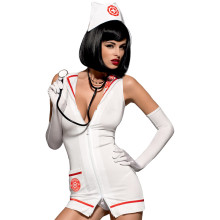 Obsessive Emergency Dress Nurse Costume with Stethoscope