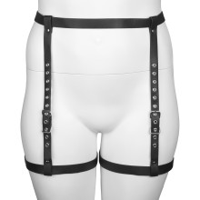 obaie Faux Leather Suspenders