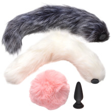 Tailz Butt Plug with 3 Tail Attachments