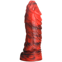 Creature Cocks Fire Dragon Red Scaly Silicone Dildo 21 cm