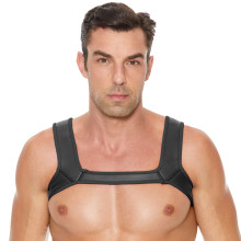 Ouch! Puppy Play Black Neoprene Chest Harness