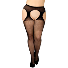 NORTIE Fenja Crotchless Suspender Tights Plus Size