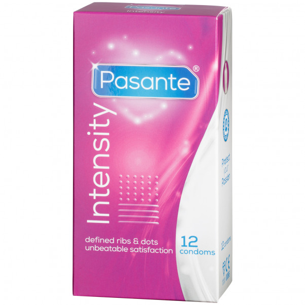 Pasante Intensity Ribs & Dots Condoms 12 pcs  1