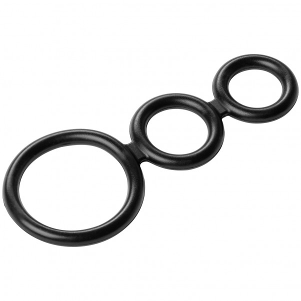 Triple Cock Ring in Silicone  1