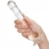 Icicles No 6 Glass Dildo product held in hand 51
